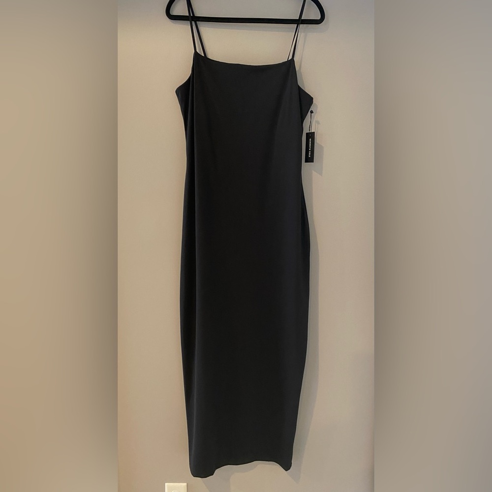 Kenneth Cole Spaghetti Strap Black Dress